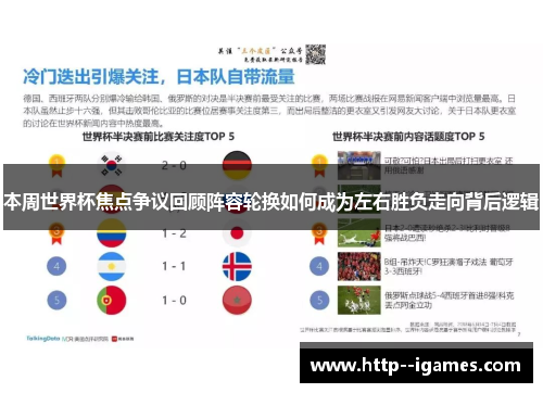 本周世界杯焦点争议回顾阵容轮换如何成为左右胜负走向背后逻辑 本周世界杯焦点争议回顾阵容轮换如何成为左右胜负走向背后逻辑